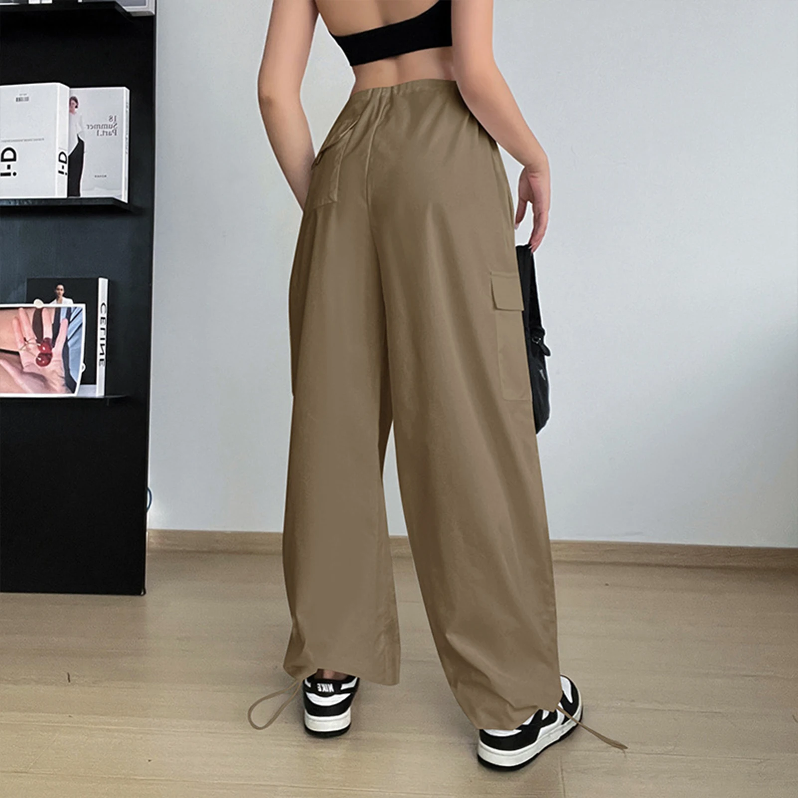 Women Straight Trousers Loose Solid Color Y2K Baggy Pants Pocket Drawstring Hip-Hop Fashion Summer Joggers Overalls Streetwear
Women Straight Trousers Loose Solid Color Y2K Baggy Pants Pocket Drawstring Hip-Hop Fashion Summer Joggers Overalls Streetwear