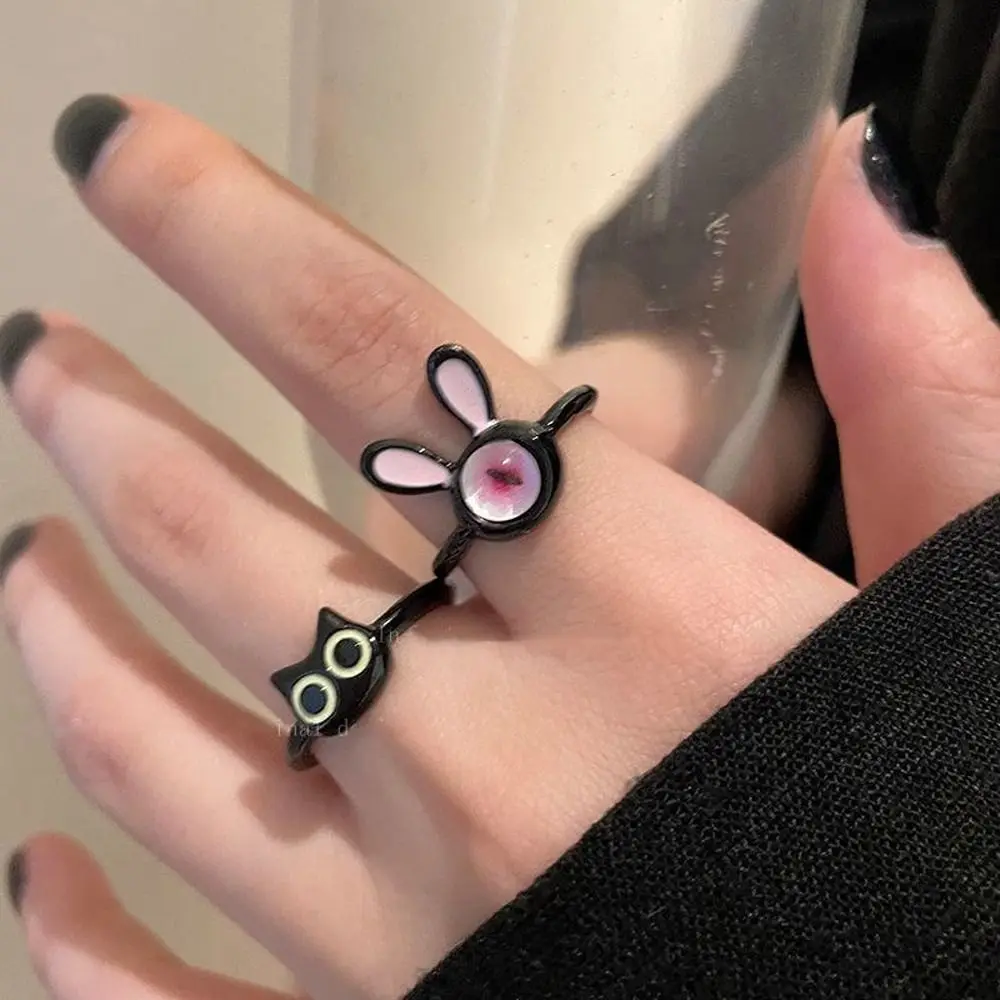 Hot Selling Fashion Women's Rings Cute Black Color Cat Rabbit Ear Adjustable Opening Finger Ring Girls Fashion Jewelry Wholesale
Hot Selling Fashion Women's Rings Cute Black Color Cat Rabbit Ear Adjustable Opening Finger Ring Girls Fashion Jewelry Wholesale