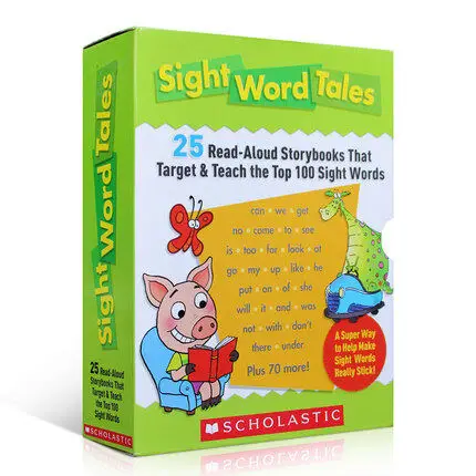 25Pcs Sight Word Tales Original Children Popular Education Books scholastic Colouring English Activity Picture Book for Kids
25Pcs Sight Word Tales Original Children Popular Education Books scholastic Colouring English Activity Picture Book for Kids