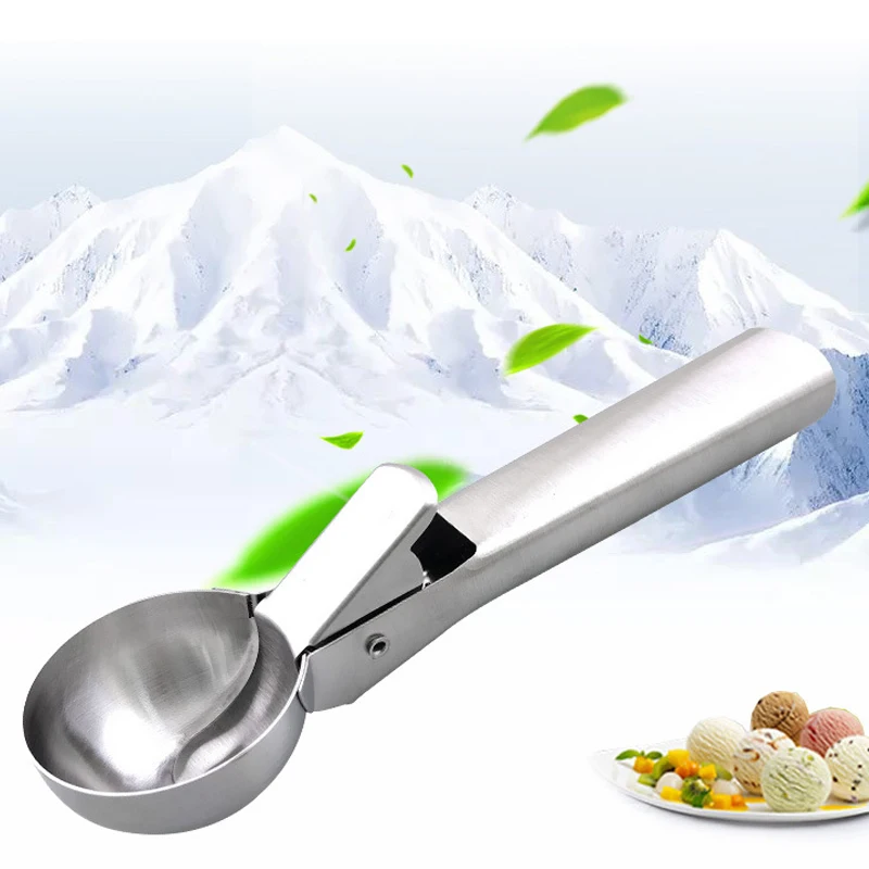 Stainless Steel Fruit Scoop Ice Cream Scoop Ice Cream Scoop Handheld Non-Stick Belt Push Handle Party Bar Kitchen Tool
Stainless Steel Fruit Scoop Ice Cream Scoop Ice Cream Scoop Handheld Non-Stick Belt Push Handle Party Bar Kitchen Tool