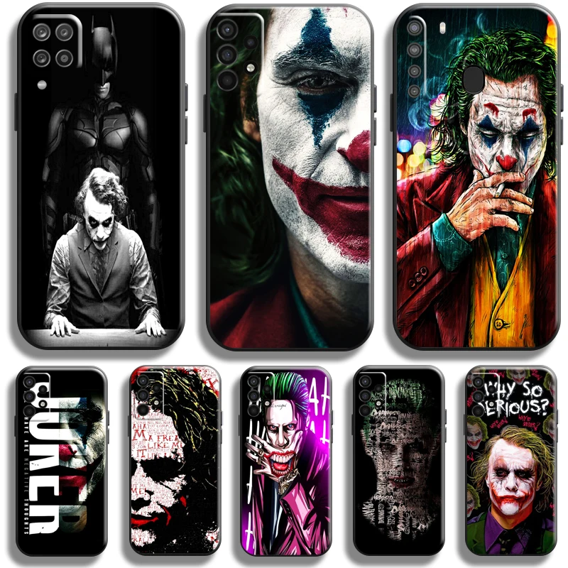 

The Joker Clown For Samsung Galaxy A11 A12 A20 A20E A21 A21S A22 A30 A31 A32 A51 A52 A70 A71 A72 5G Phone Case Funda Back Black
