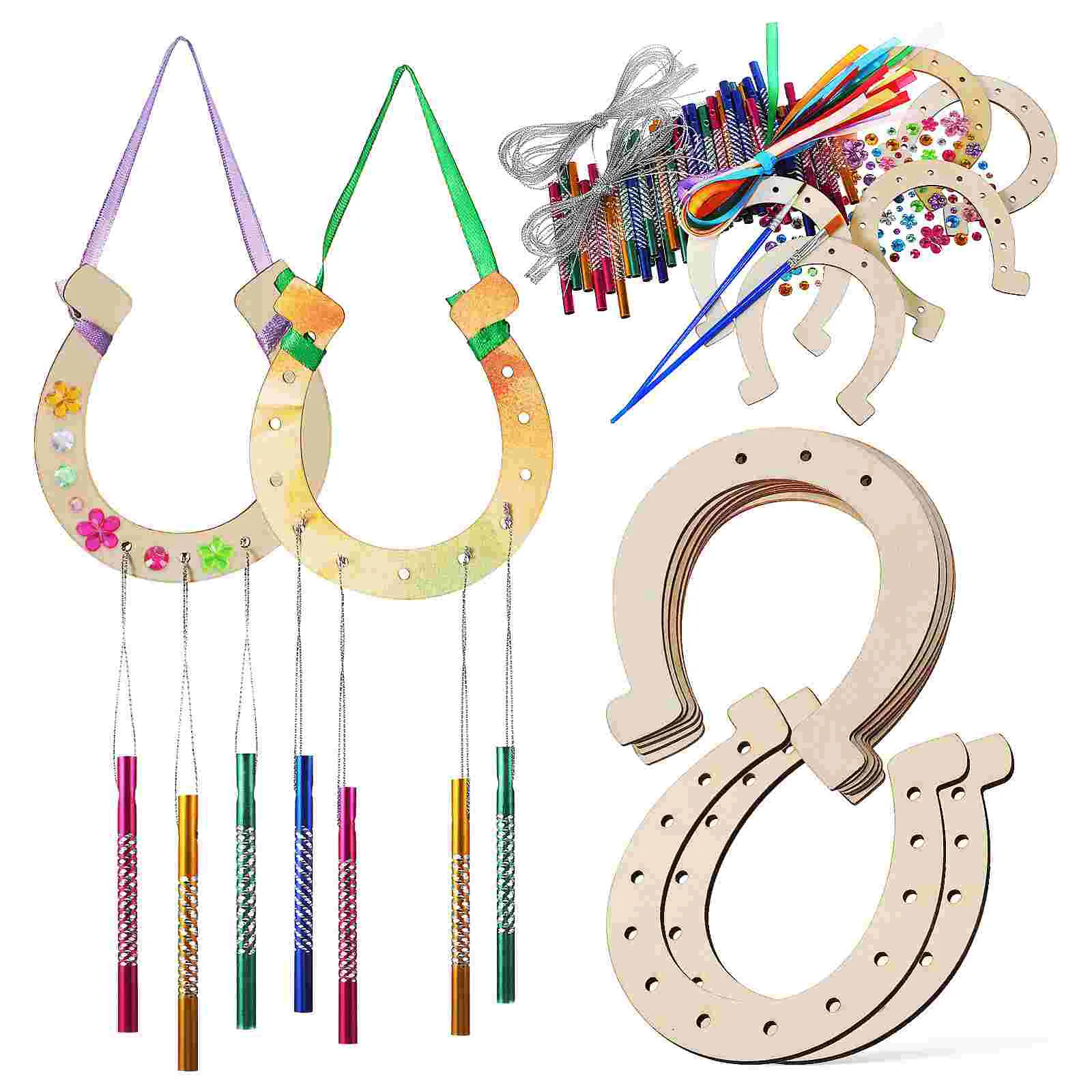 Crafts Kids DIY Wind Bell Set Hanging Ornament Chime Kit Wooden Birthday Supplies Chimes Horseshoe Wall Child Windchime
Crafts Kids DIY Wind Bell Set Hanging Ornament Chime Kit Wooden Birthday Supplies Chimes Horseshoe Wall Child Windchime