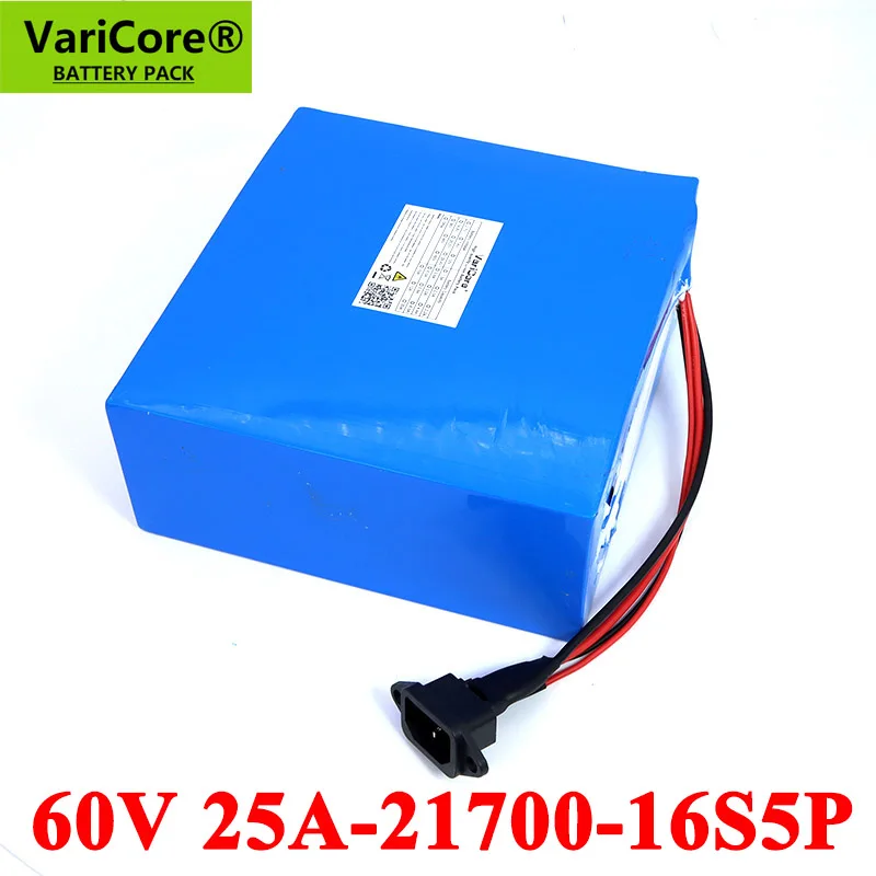 VariCore 60V 25AH 21700 16s5p электрический скутер батарея 60v литиевая батарея электрического велосипеда pack 1000W 2000W ebike батареи
VariCore 60V 25AH 21700 16s5p электрический скутер батарея 60v литиевая батарея электрического велосипеда pack 1000W 2000W ebike батареи