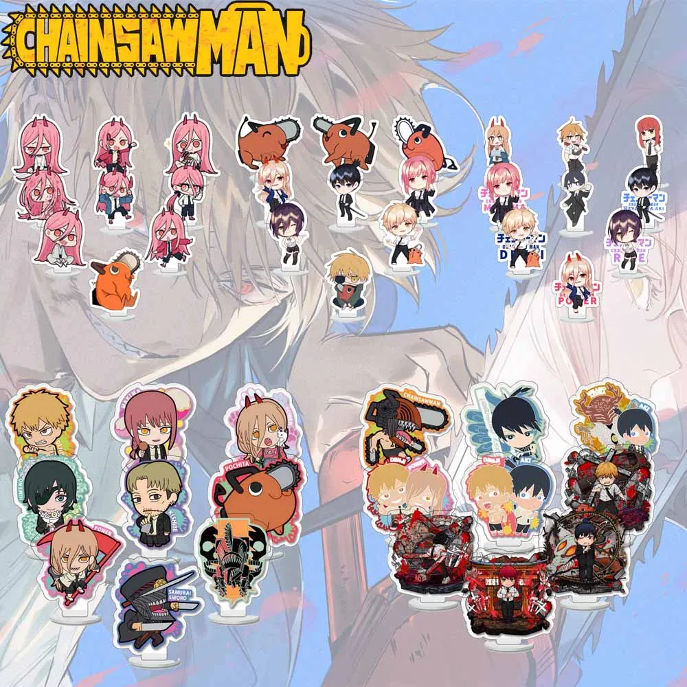 9Pcs/Set Anime Chainsaw Man Acrylic Stand Pochita Makima Hayakawa Aki Power Denji Figures Model Plate Desk Standing Sign Gift
9Pcs/Set Anime Chainsaw Man Acrylic Stand Pochita Makima Hayakawa Aki Power Denji Figures Model Plate Desk Standing Sign Gift
