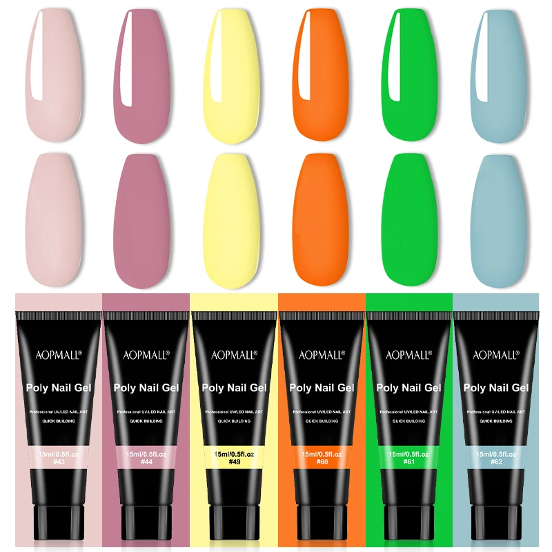AOPMALL 15ml Summer Poly UV Nail Extension Gel Art Design For Professionals Semi Permanent Varnishes Builder Nails Glue
AOPMALL 15ml Summer Poly UV Nail Extension Gel Art Design For Professionals Semi Permanent Varnishes Builder Nails Glue