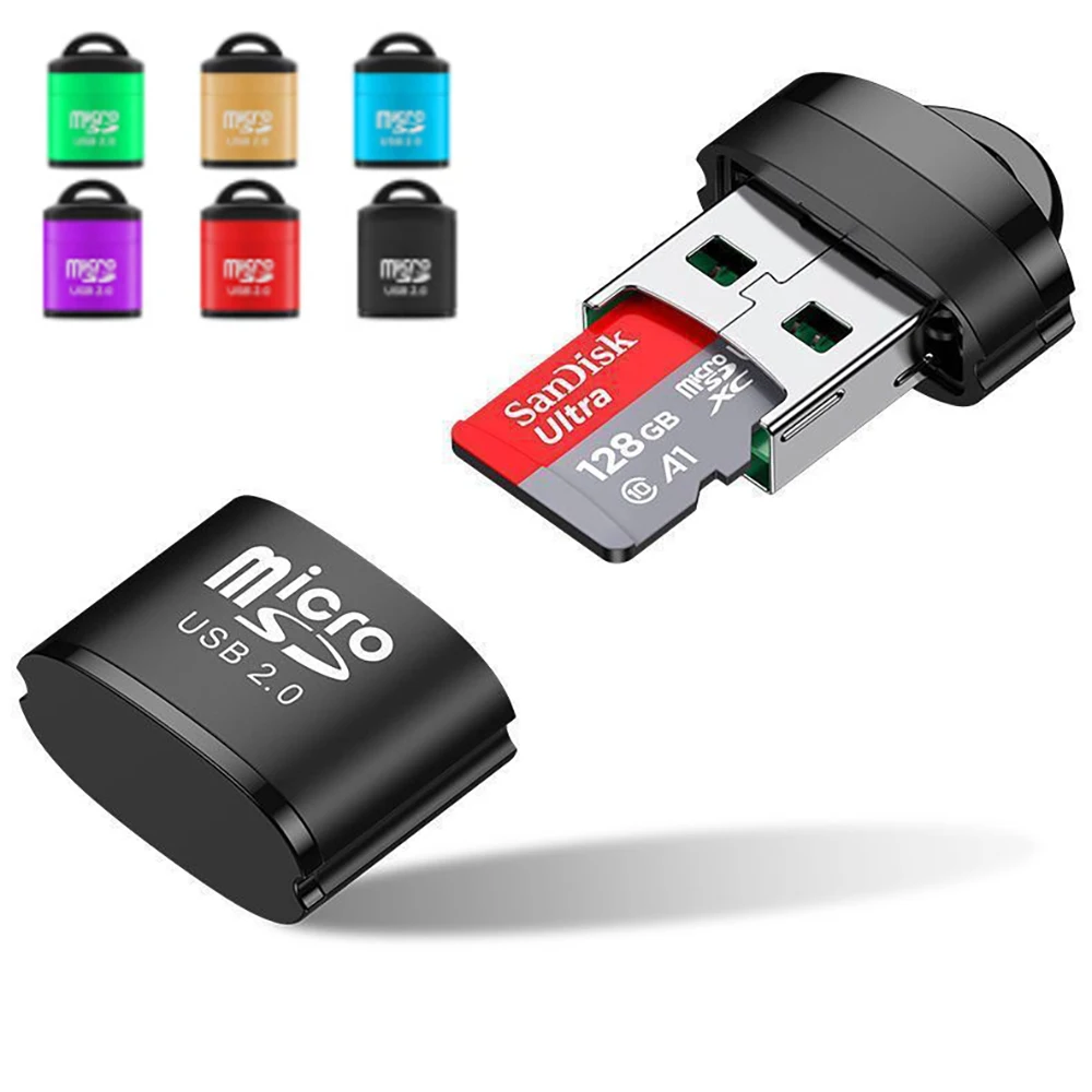 USB Micro SD/TF Card Reader USB 2.0 Mini Mobile Phone Memory Card Reader High Speed USB Adapter For Laptop Notebooks Accessories
USB Micro SD/TF Card Reader USB 2.0 Mini Mobile Phone Memory Card Reader High Speed USB Adapter For Laptop Notebooks Accessories