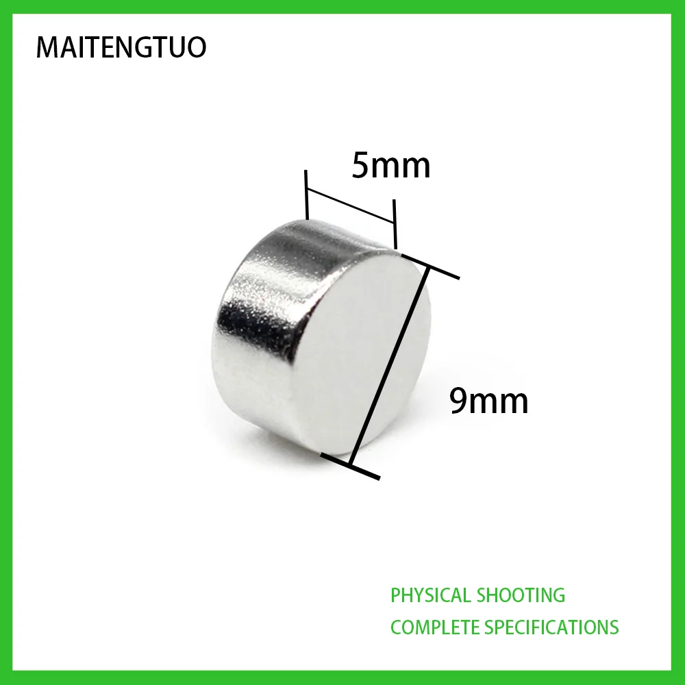 20-200PCS 9*5 Powerful Strong Magnetic magnet 9mmx5mm Permanent Neodymium Magnets disc 9x5MM Round Magnet sheet
20-200PCS 9*5 Powerful Strong Magnetic magnet 9mmx5mm Permanent Neodymium Magnets disc 9x5MM Round Magnet sheet