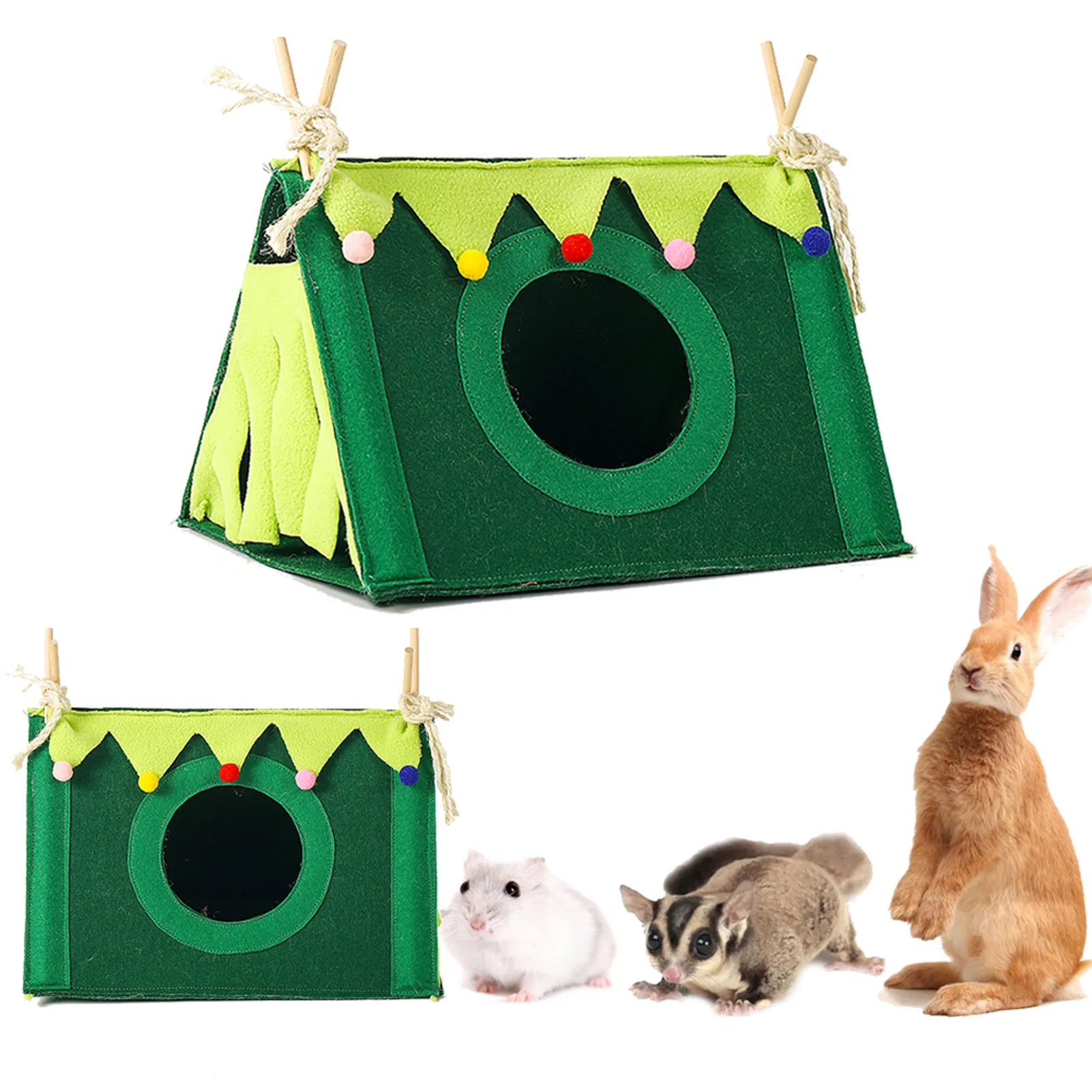 Hamster House Bed, Rabbit/Guinea Pig Comfort Bed House, Bed House Cage Tent Small Pet Accessories
Hamster House Bed, Rabbit/Guinea Pig Comfort Bed House, Bed House Cage Tent Small Pet Accessories