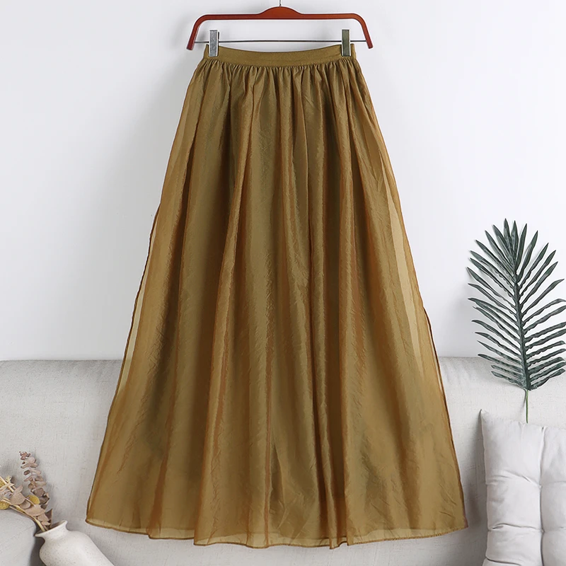 Autumn Winter Solid Reversible Tulle Skirt Women 2022 New Fashion Mid Long A Line Skirt Female Casual High Waist Mesh Skirt Lady
Autumn Winter Solid Reversible Tulle Skirt Women 2022 New Fashion Mid Long A Line Skirt Female Casual High Waist Mesh Skirt Lady
