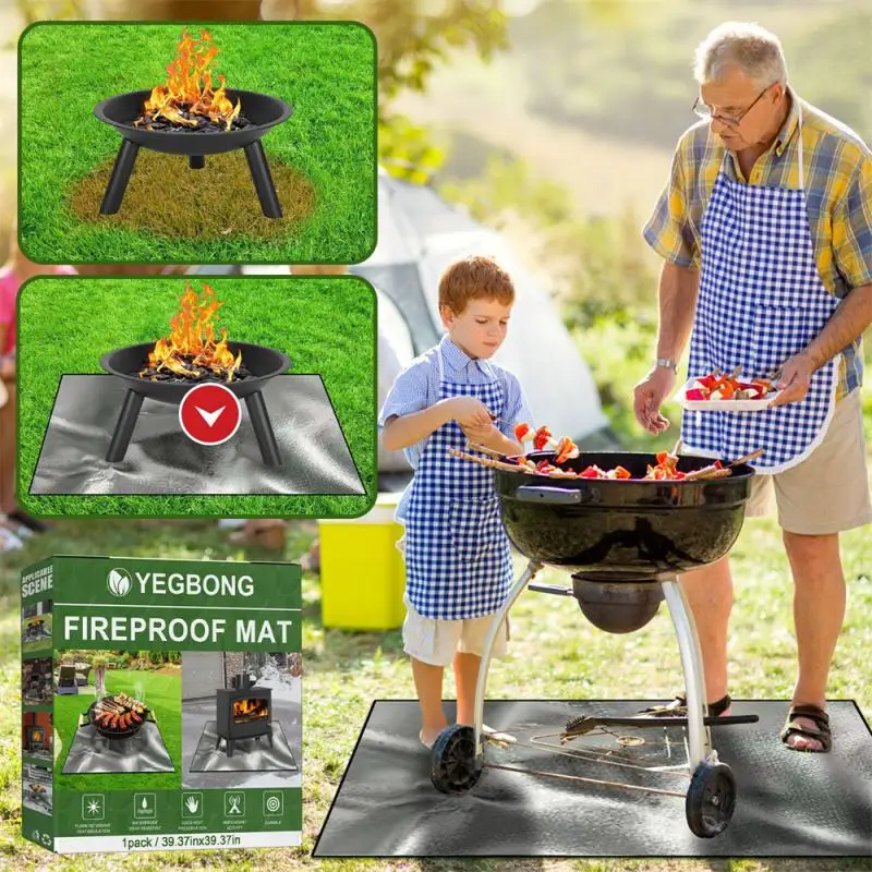 Camping Fireproof Cloth Flame Retardant Insulation Mat Blanket Glass Coated Heat Insulation Pad Outdoors Picnic Barbecue
Camping Fireproof Cloth Flame Retardant Insulation Mat Blanket Glass Coated Heat Insulation Pad Outdoors Picnic Barbecue