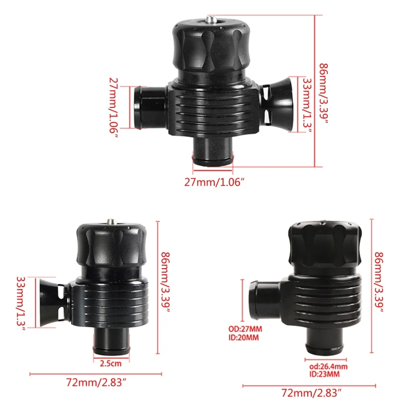 Auto Car Aluminum Turbo Diverter Dump Blow Off Valve BOV Air Relief Valves Universal Compatible for A3 S3 A4 A6 A8 S4 TT
Auto Car Aluminum Turbo Diverter Dump Blow Off Valve BOV Air Relief Valves Universal Compatible for A3 S3 A4 A6 A8 S4 TT
