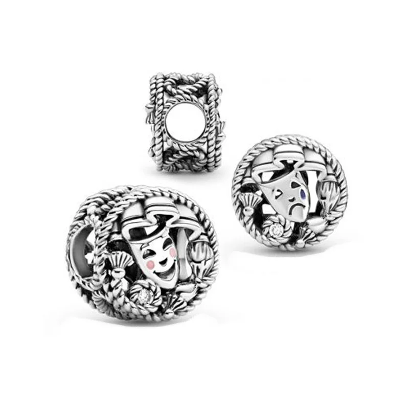 Guaranteed Quality 925 Solid Silver Beads Comedy Tragedy Drama Masks Fit Europe Charms Mybeboa Original Bracelet Women Jewelry
Guaranteed Quality 925 Solid Silver Beads Comedy Tragedy Drama Masks Fit Europe Charms Mybeboa Original Bracelet Women Jewelry