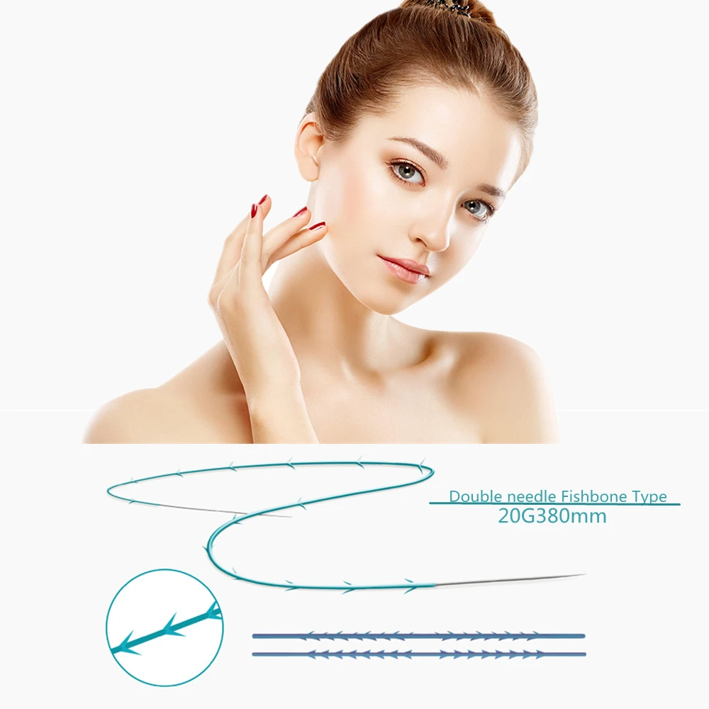 2022 PDO cog 3d/4d/6d 21g 100mm L de hil fios tensior for cheeks lifting disposable
2022 PDO cog 3d/4d/6d 21g 100mm L de hil fios tensior for cheeks lifting disposable