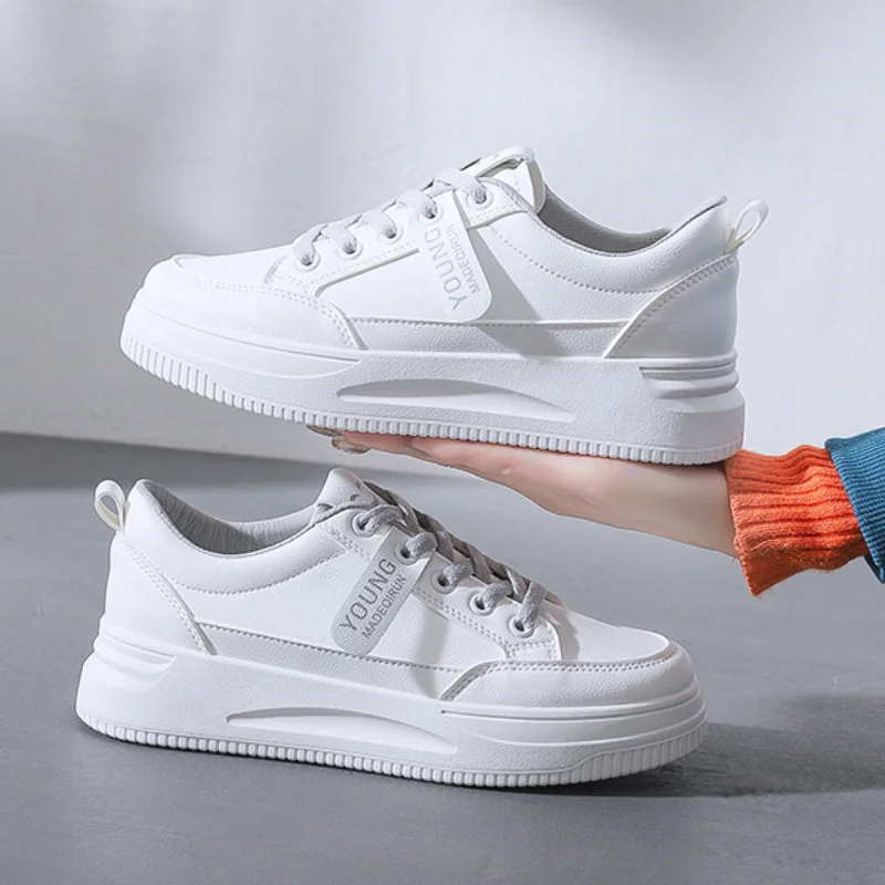 White Casual Shoes Women 2022 New Spring Breathable Korean Women's Shoes Fashion Lace Up Platform Sneakers Zapatillas Mujer
White Casual Shoes Women 2022 New Spring Breathable Korean Women's Shoes Fashion Lace Up Platform Sneakers Zapatillas Mujer