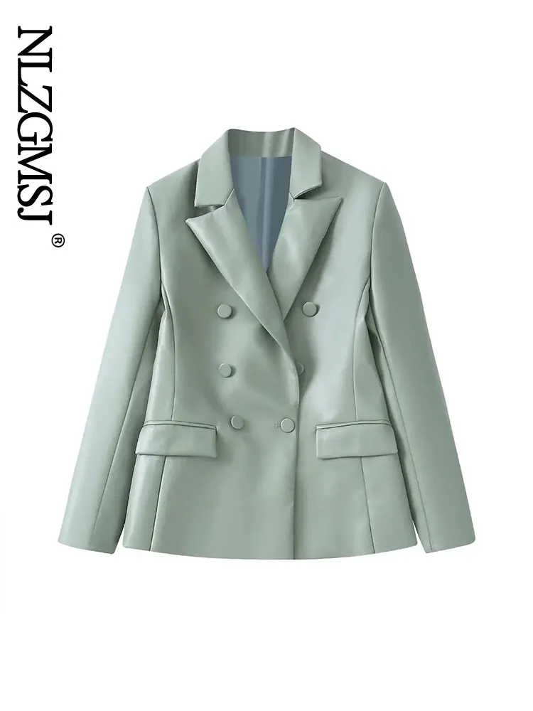 Nlzgmsj Za 2022 Women Solid Double Breasted Slim Blazer Long Sleeve Pockets Jacket Coat Female Casual Tops 202206
Nlzgmsj Za 2022 Women Solid Double Breasted Slim Blazer Long Sleeve Pockets Jacket Coat Female Casual Tops 202206