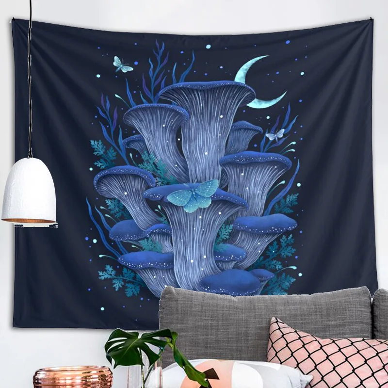 Blue Oyster Tapestry psychedelic mushroom plant flowers moon Aesthetics Trippy tapestries Boho Bedroom Dorm Decor Wall Art Decor
Blue Oyster Tapestry psychedelic mushroom plant flowers moon Aesthetics Trippy tapestries Boho Bedroom Dorm Decor Wall Art Decor
