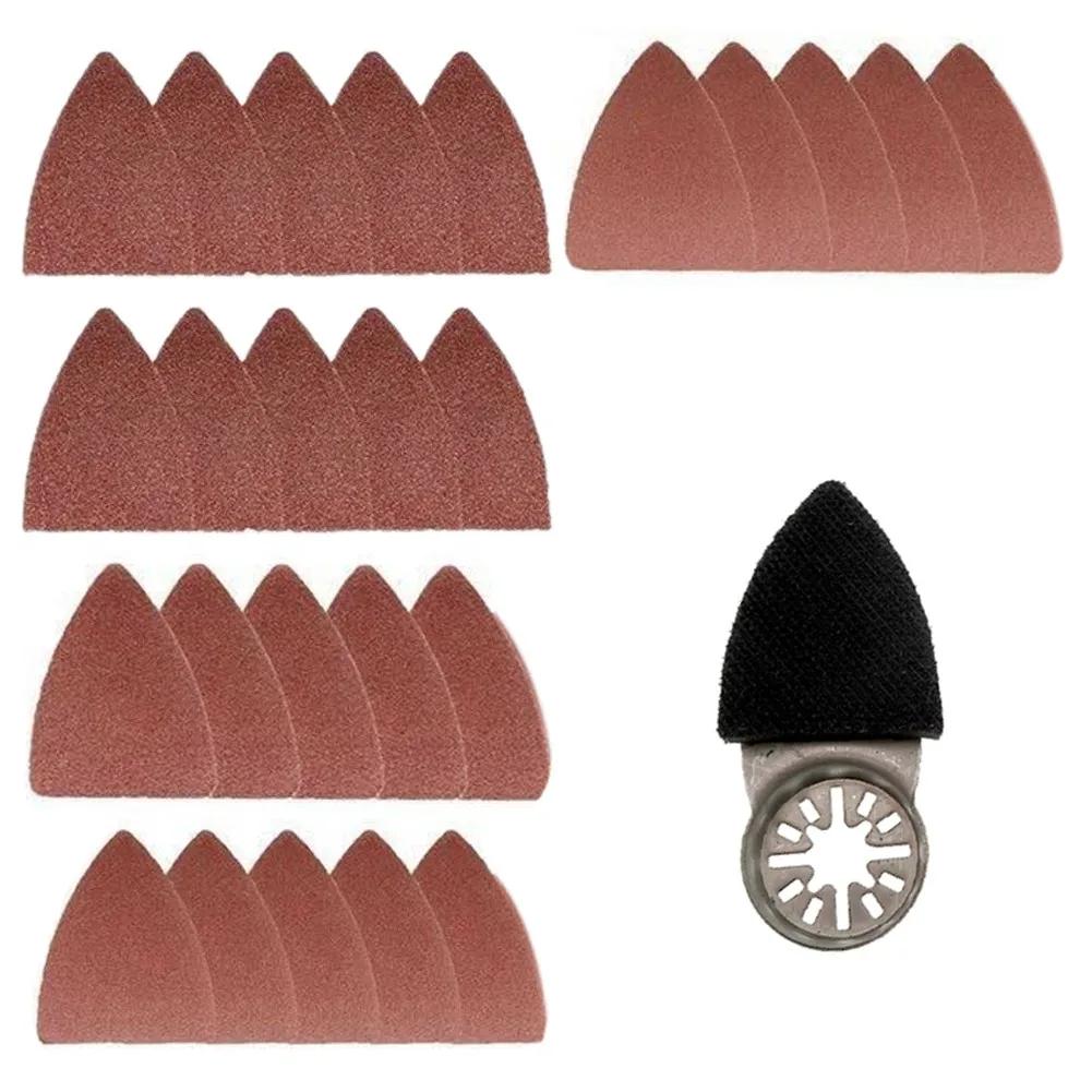 31 Pack 38*52MM Grinding Triangle Oscillating Sandpaper Sanding Disc Sanding Pad Hook Loop 60/80/ 120/ 180/ 240/ 320/ Grit
31 Pack 38*52MM Grinding Triangle Oscillating Sandpaper Sanding Disc Sanding Pad Hook Loop 60/80/ 120/ 180/ 240/ 320/ Grit