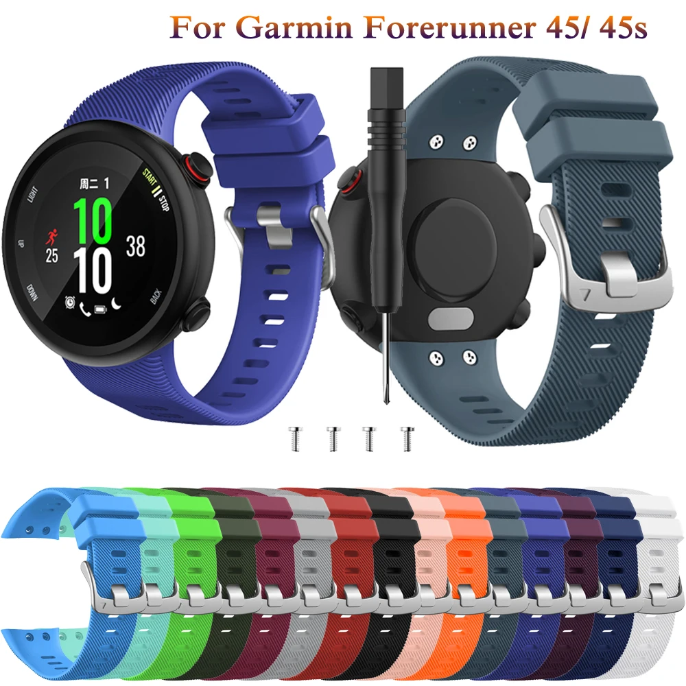 Силиконовый сменный Браслет для Garmin Forerunner 45 S, ремешок для наручных часов Garmin Forerunner 45, Смарт-часы для Garmin swimming 2 Correa
Силиконовый сменный Браслет для Garmin Forerunner 45 S, ремешок для наручных часов Garmin Forerunner 45, Смарт-часы для Garmin swimming 2 Correa