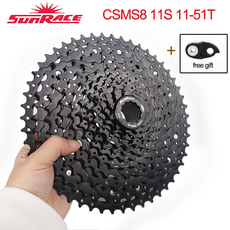 Велосипедная кассета SunRace CSMS8 11-51T MTB, свободное колесо, широкое соотношение, Звездочка для горного велосипеда, подходит для велосипедных запчастей Shimano/SRA
Велосипедная кассета SunRace CSMS8 11-51T MTB, свободное колесо, широкое соотношение, Звездочка для горного велосипеда, подходит для велосипедных запчастей Shimano/SRA