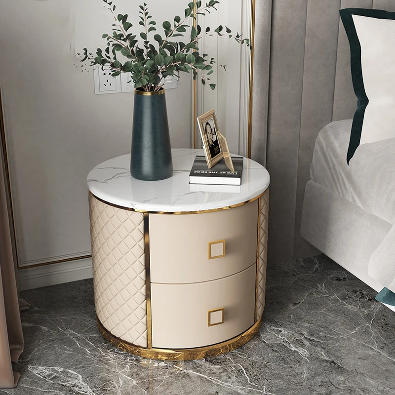 Luxury Wood Bedside Table Small Marble Tabletop Round Bedroom Nightstand Drawer Storage Cabinet Home Nordic Furniture HY50BT
Luxury Wood Bedside Table Small Marble Tabletop Round Bedroom Nightstand Drawer Storage Cabinet Home Nordic Furniture HY50BT