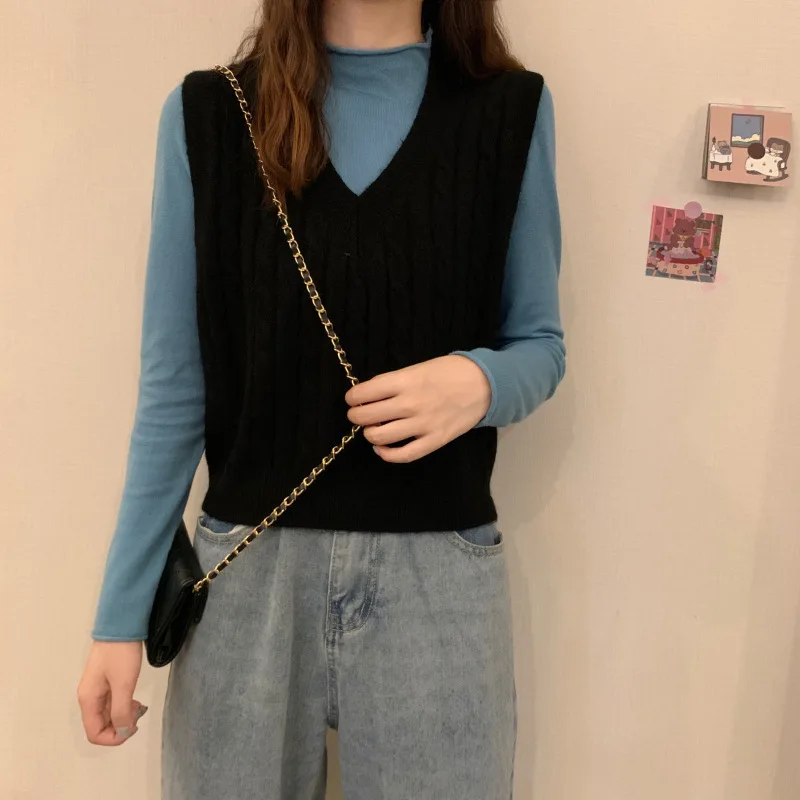 Women V Neck Loose Knit Sweater Vest Yellow Vintage Cotton Short Knitted Sweater Vest Cottagecore 2021 Spring Autumn New Style
Women V Neck Loose Knit Sweater Vest Yellow Vintage Cotton Short Knitted Sweater Vest Cottagecore 2021 Spring Autumn New Style