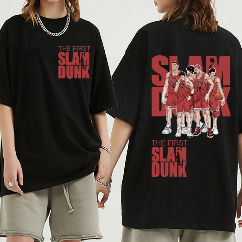 Slam Dunk Anime T-Shirt Harajuku Sakuragi Hanamichi Kaede Rukawa Ryota Miyagi Hisashi Mitsui Print Shirt Short Sleeve Tops
Slam Dunk Anime T-Shirt Harajuku Sakuragi Hanamichi Kaede Rukawa Ryota Miyagi Hisashi Mitsui Print Shirt Short Sleeve Tops