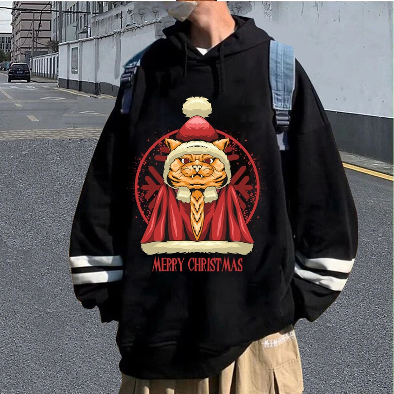 Merry Christmas Cat Print Hoodie Streetwear Long Sleeve Sweatshirts Gothic Punk Y2k Autumn Winter Female Male Oversized Hoodie
Merry Christmas Cat Print Hoodie Streetwear Long Sleeve Sweatshirts Gothic Punk Y2k Autumn Winter Female Male Oversized Hoodie