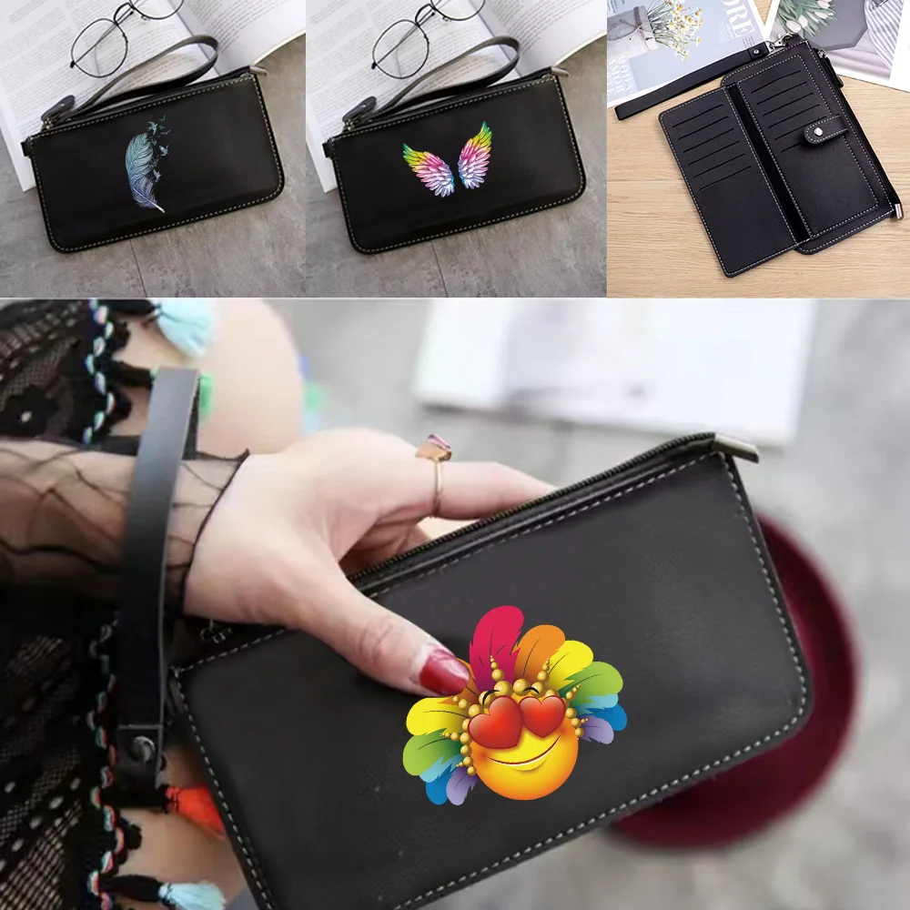 Женские кошельки, роскошные Кошельки для монет, однотонный Длинный кошелек на молнии, модный кошелек с узором из перьев, держатель для карт из искусственной кожи, кошелек-клатч для девушек
Женские кошельки, роскошные Кошельки для монет, однотонный Длинный кошелек на молнии, модный кошелек с узором из перьев, держатель для карт из искусственной кожи, кошелек-клатч для девушек