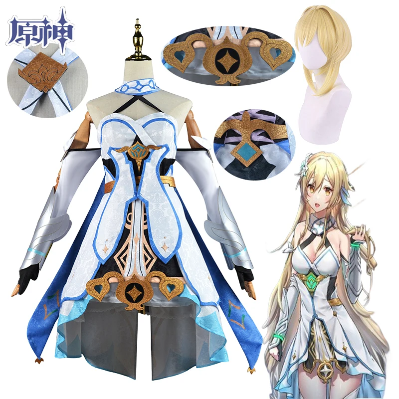 Lumine Cosplay Genshin Impact Lumine Cosplay Genshin Costume Dress Wig Outfits Halloween Carnival Costumes for Women Girls
Lumine Cosplay Genshin Impact Lumine Cosplay Genshin Costume Dress Wig Outfits Halloween Carnival Costumes for Women Girls