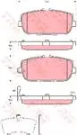 TRW GDB3402 REAR BRAKE BALATASI 1,8 2,0 MX 5 III 05 KAMPANYALI (.)