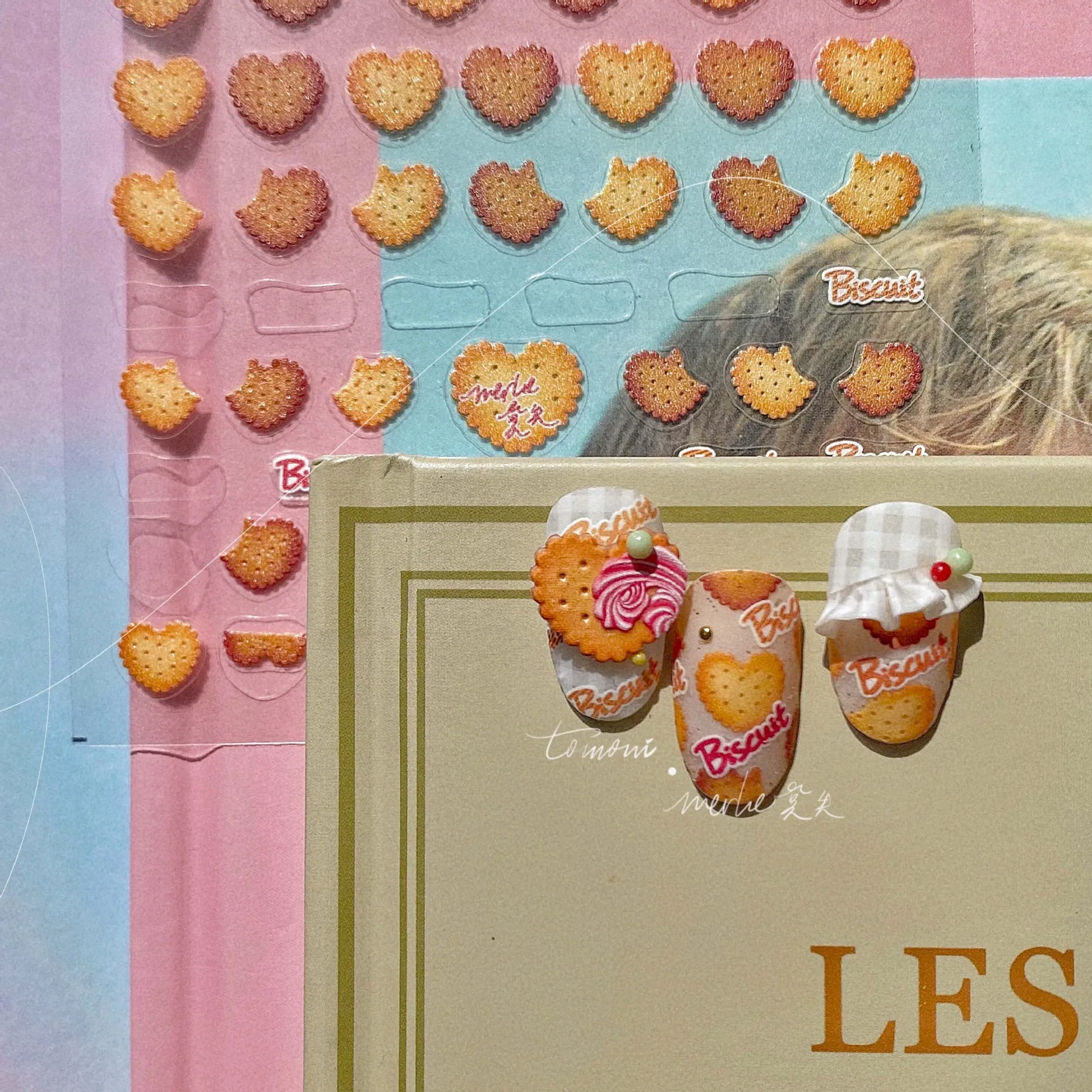Cookies Pink Sakura Nail Stickers Water Art Transfer Foil Cute 3D Embossed Nail Decals Korean Accesorios Manicura Summer
Cookies Pink Sakura Nail Stickers Water Art Transfer Foil Cute 3D Embossed Nail Decals Korean Accesorios Manicura Summer