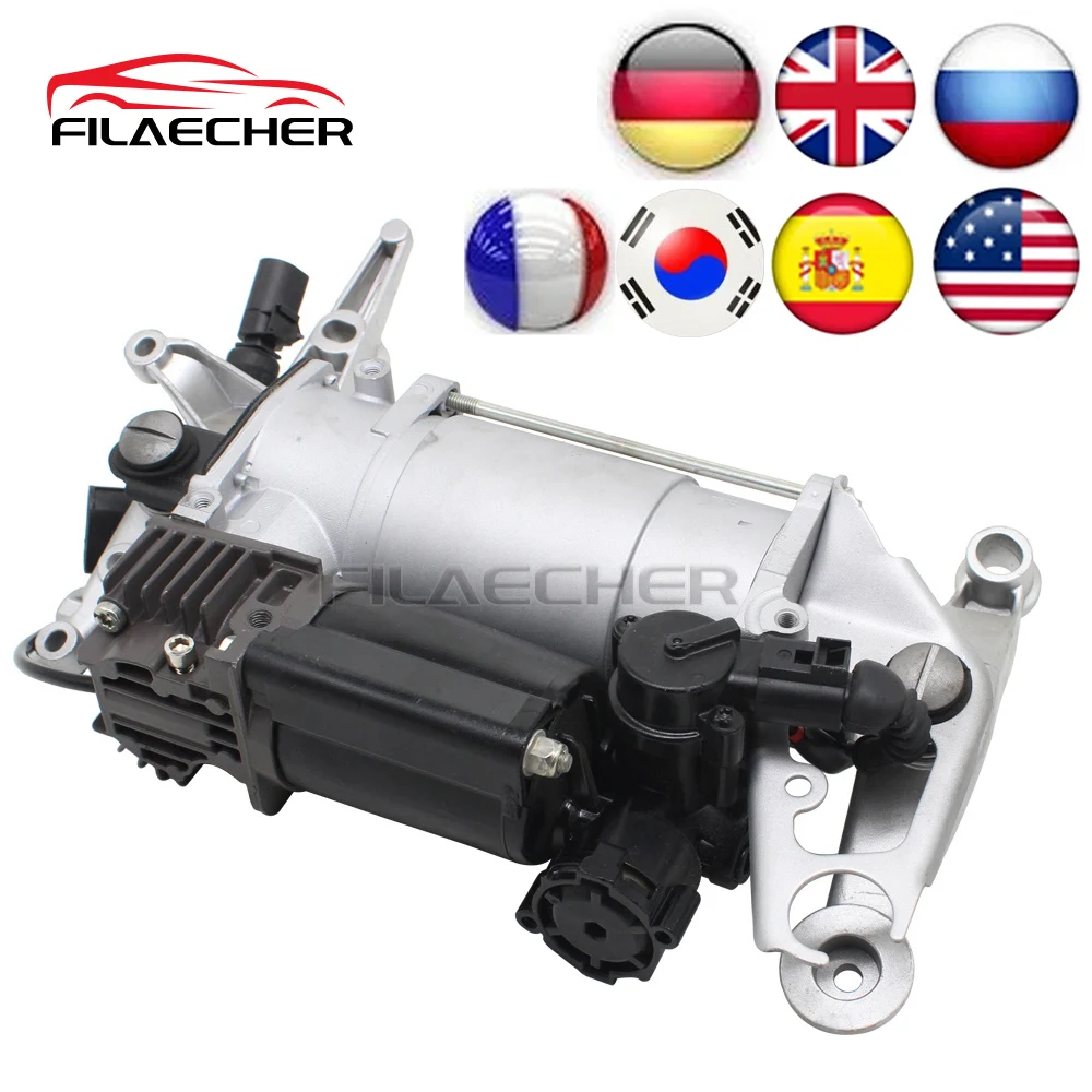 Компрессор воздушной Подвески с кронштейном для Porsche Cayenne VW Touareg 2002 2003-2010 95535890100