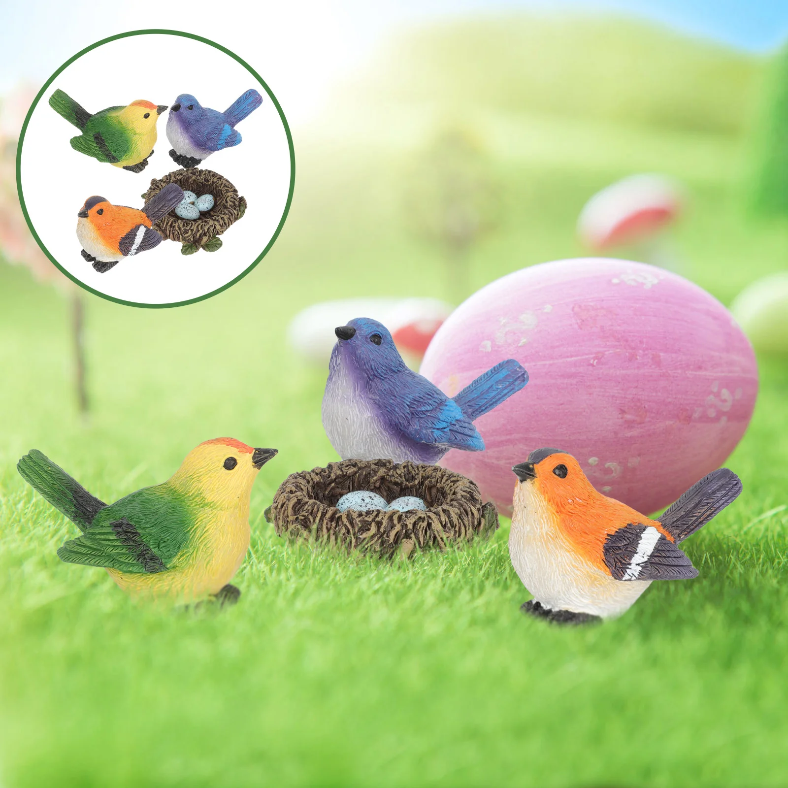 Bird Easter Eggs Artificial Garden Decor Birds Figure Ornament Tree Terrarium Spring Figurine Resin Faux Egg Mini Ornaments Fake
Bird Easter Eggs Artificial Garden Decor Birds Figure Ornament Tree Terrarium Spring Figurine Resin Faux Egg Mini Ornaments Fake