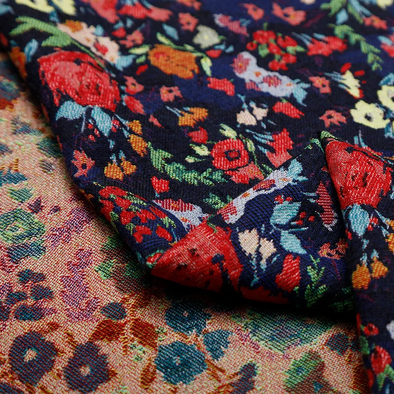 Fashion Jacquard Fabric Handmade Diy for Dress Autumn Winter Blended Material Slightly Thick Cloth Per Meter for Sewing
Fashion Jacquard Fabric Handmade Diy for Dress Autumn Winter Blended Material Slightly Thick Cloth Per Meter for Sewing