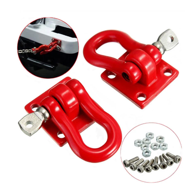 2PCS Simulation Trailer Towing Buckle Tow Hooks Metal Climbing Trailer Shackles Set For 1/10 RC Simulation Climbing Car Replace
2PCS Simulation Trailer Towing Buckle Tow Hooks Metal Climbing Trailer Shackles Set For 1/10 RC Simulation Climbing Car Replace