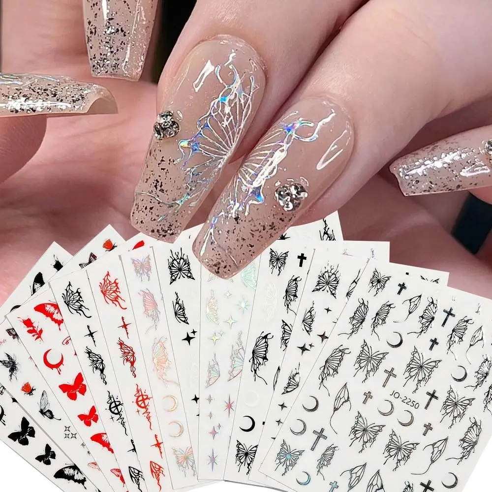6Pcs/set Bronzing Butterfly Nail Stickers Flame Nail Decals Korean Style Moon Stars Nail Decorations Manicure Accessories
6Pcs/set Bronzing Butterfly Nail Stickers Flame Nail Decals Korean Style Moon Stars Nail Decorations Manicure Accessories