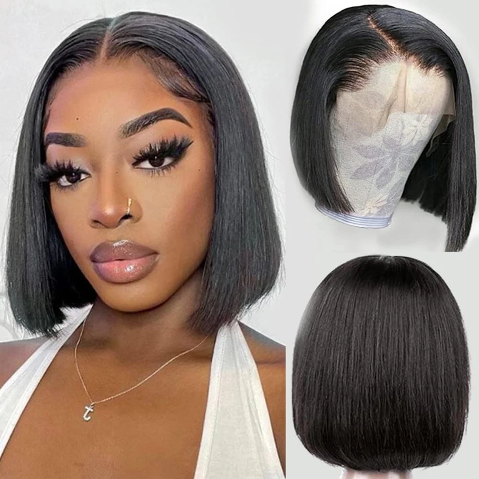 13x4 Short Bob Wigs Lace Front Human Hair Wigs for Women 200% Brazilian Bone Straight Human Hair Wigs Transparent Lace Closure
13x4 Short Bob Wigs Lace Front Human Hair Wigs for Women 200% Brazilian Bone Straight Human Hair Wigs Transparent Lace Closure