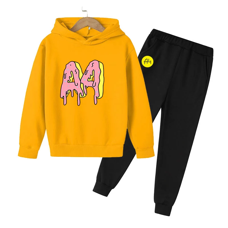 Autumn Winter Merch A4 Child Hooded Pants Suit Boy Girl Sweater Casual Tops Quality Children Clothes Baby Style Printing Gender
Autumn Winter Merch A4 Child Hooded Pants Suit Boy Girl Sweater Casual Tops Quality Children Clothes Baby Style Printing Gender