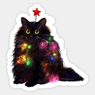 Christmas Lights Cat 5PCS Stickers for Water Bottles Luggage Decor Bumper Wall Window Car Decorations Cartoon Background Print
Christmas Lights Cat 5PCS Stickers for Water Bottles Luggage Decor Bumper Wall Window Car Decorations Cartoon Background Print