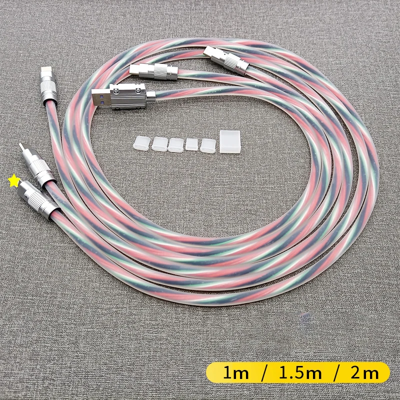 Transparent Silicone PD120W Cable for Macbook HuaWei Xiaomi OPPO VIVO PD 27W for iPhone iPad
Transparent Silicone PD120W Cable for Macbook HuaWei Xiaomi OPPO VIVO PD 27W for iPhone iPad