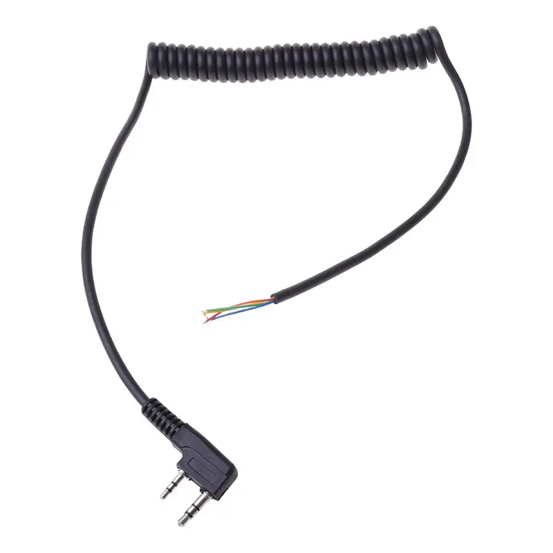 

New 2 Pin 4-Wire Speaker Mic Cable for baofeng UV5R/Kenwood TK370/Linton YTY Walkie Talkie For North Peak For Quansheng For L9CA