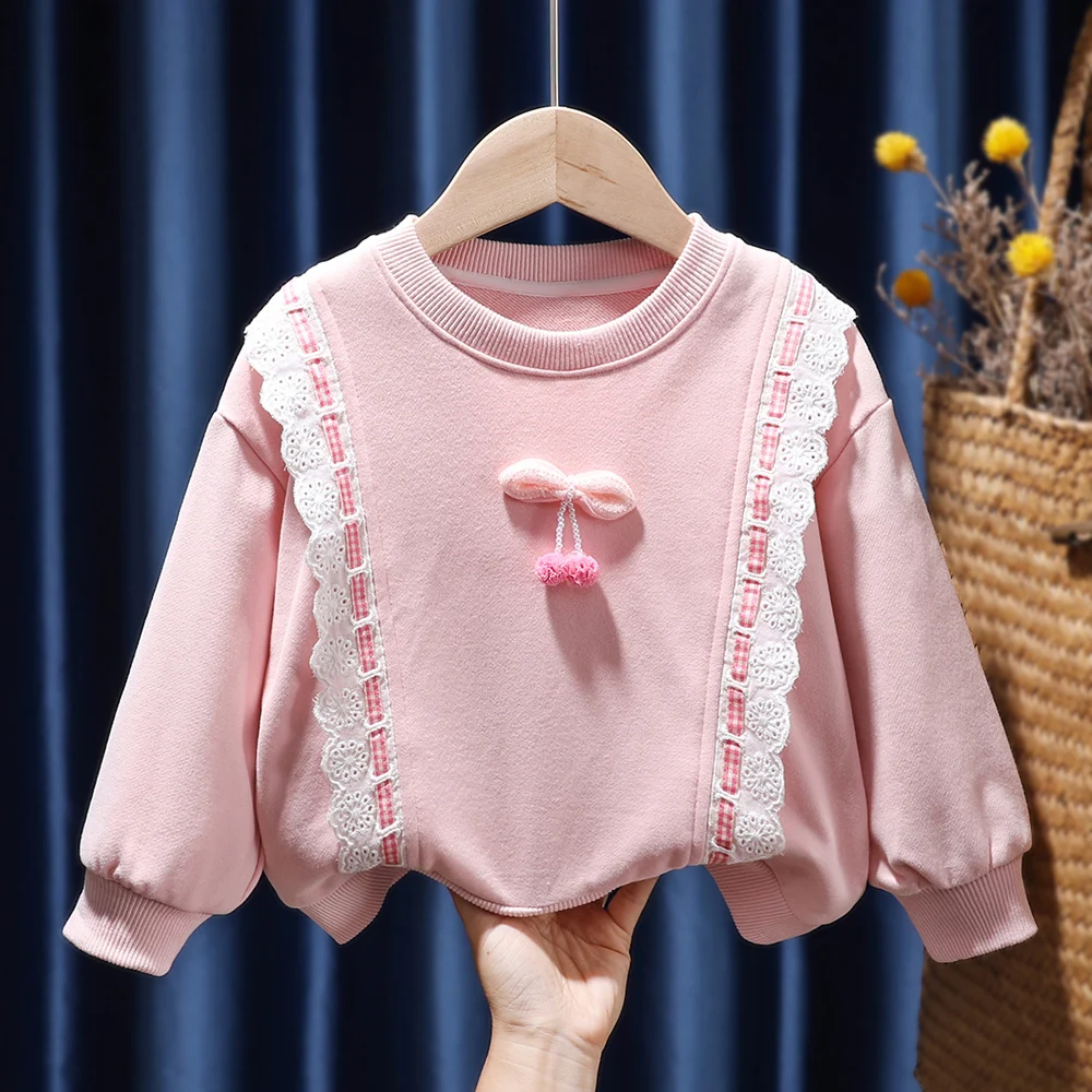 Spring Autumn Girls' Clothing Long Sleeved Princess Sweater Children's Pullover Cotton Sweatshirt Baby Kids Tops Outwear T-Shirt
Spring Autumn Girls' Clothing Long Sleeved Princess Sweater Children's Pullover Cotton Sweatshirt Baby Kids Tops Outwear T-Shirt