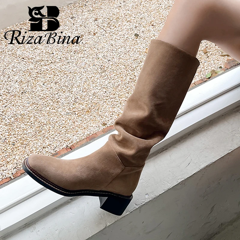 RIZABINA Long Boots For Women Real Leather 2022 Winter Shoes New Arrival Knee Boots Ins Fashion Female Footwear Size 34-40
RIZABINA Long Boots For Women Real Leather 2022 Winter Shoes New Arrival Knee Boots Ins Fashion Female Footwear Size 34-40