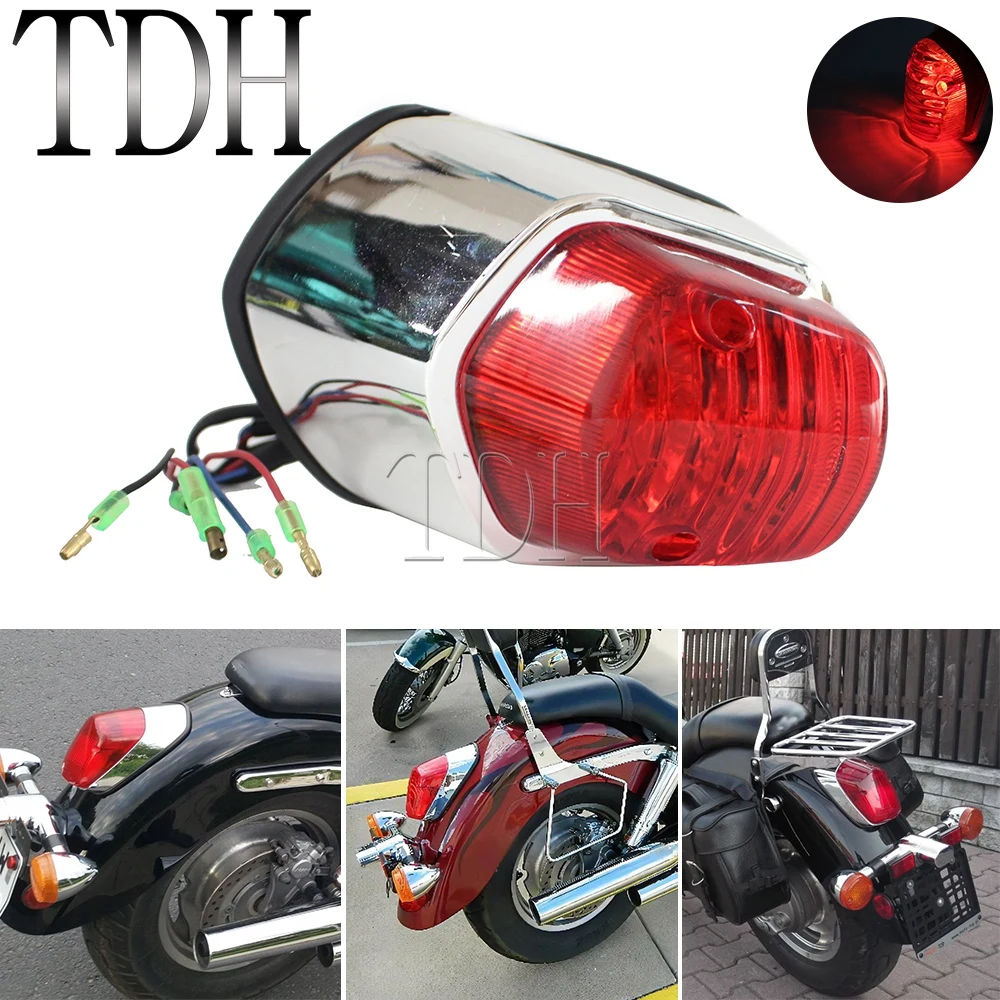 Motorcycle Taillight Brake Light for Harley Yamaha V-Star Honda VT GL Suzuki Boulevard C50/90 M50/90 M109R Intruder 700/800/1400
Motorcycle Taillight Brake Light for Harley Yamaha V-Star Honda VT GL Suzuki Boulevard C50/90 M50/90 M109R Intruder 700/800/1400