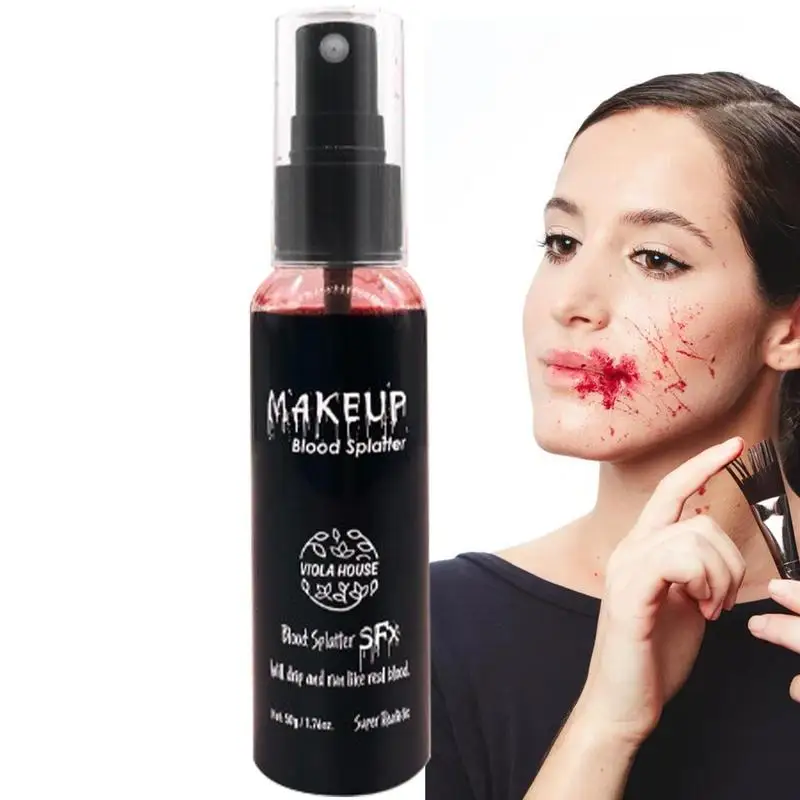 

Fake Blood Spray Halloween Realistic Squirt Blood Liquid Real Effect Halloween Makeup Tool For Makeup Teaching Photography
