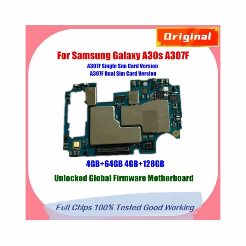 Материнская плата для Samsung Galaxy A30s A307F 128 ГБ оригинальная разблокированная материнская плата 1 или 2 Sim-карты с полными ЧИПАМИ логическая плата
Материнская плата для Samsung Galaxy A30s A307F 128 ГБ оригинальная разблокированная материнская плата 1 или 2 Sim-карты с полными ЧИПАМИ логическая плата