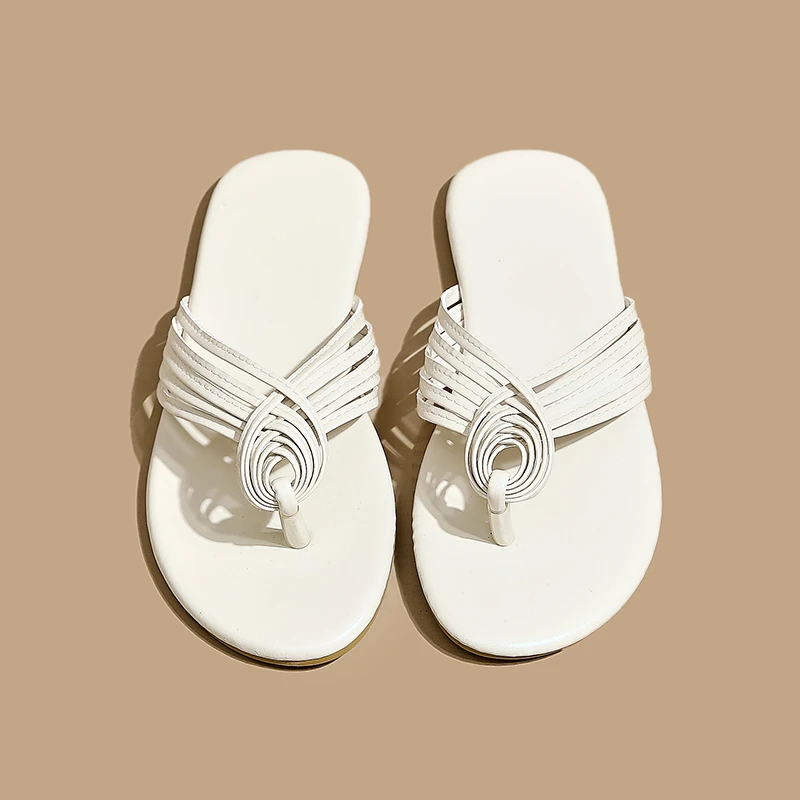 2022 Summer Flip-flops New Thin Strap Braided Flat Large Size Simple Style Fashion Women's Sandals Slippers Shallow Rubber
2022 Summer Flip-flops New Thin Strap Braided Flat Large Size Simple Style Fashion Women's Sandals Slippers Shallow Rubber
