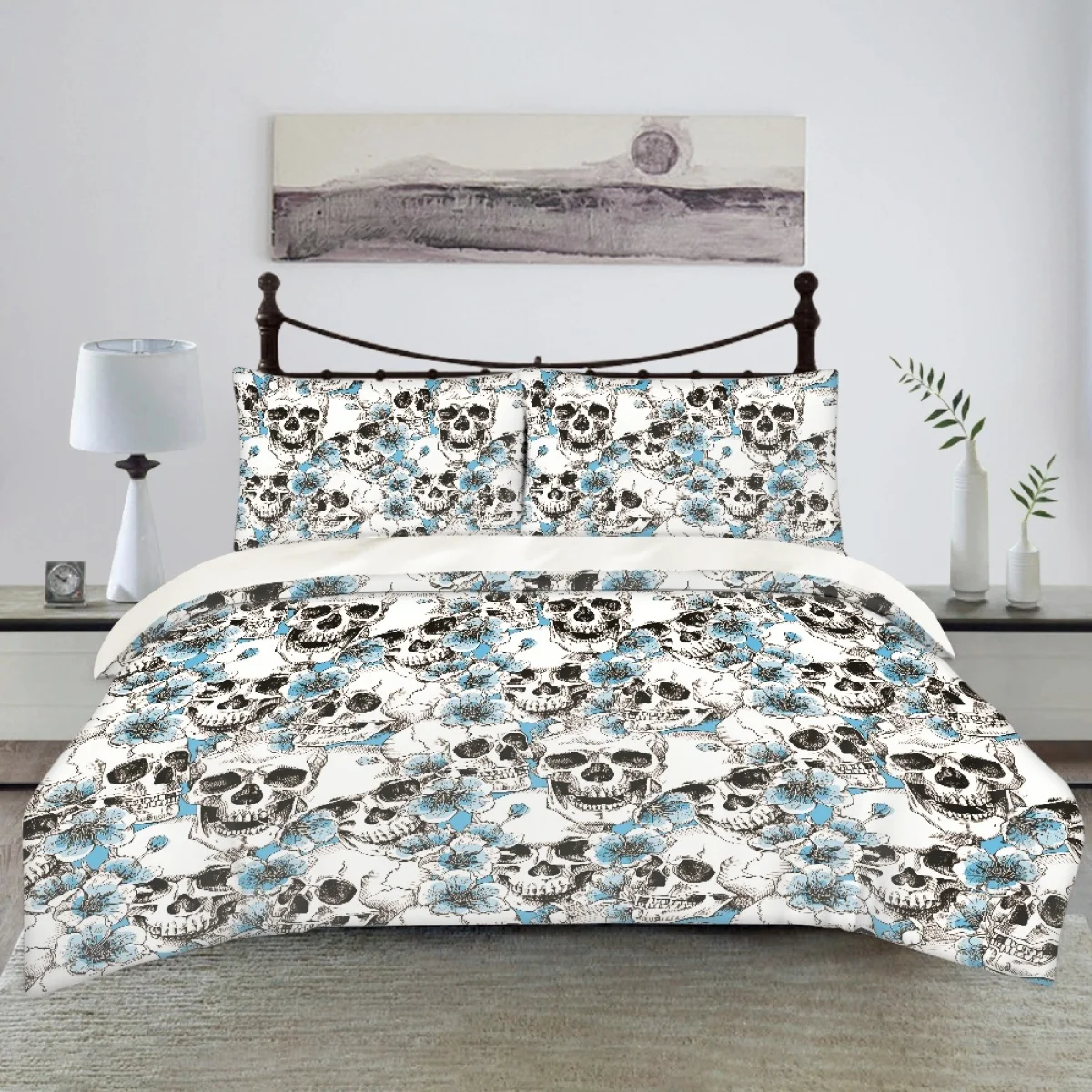 Комплект постельного белья TOADDMOS из 3 предметов, роскошная розетка, с рисунком сахарного черепа, удобный легкий большой пододеяльник, повседневный домашний декор, подарок на Хэллоуин
Комплект постельного белья TOADDMOS из 3 предметов, роскошная розетка, с рисунком сахарного черепа, удобный легкий большой пододеяльник, повседневный домашний декор, подарок на Хэллоуин