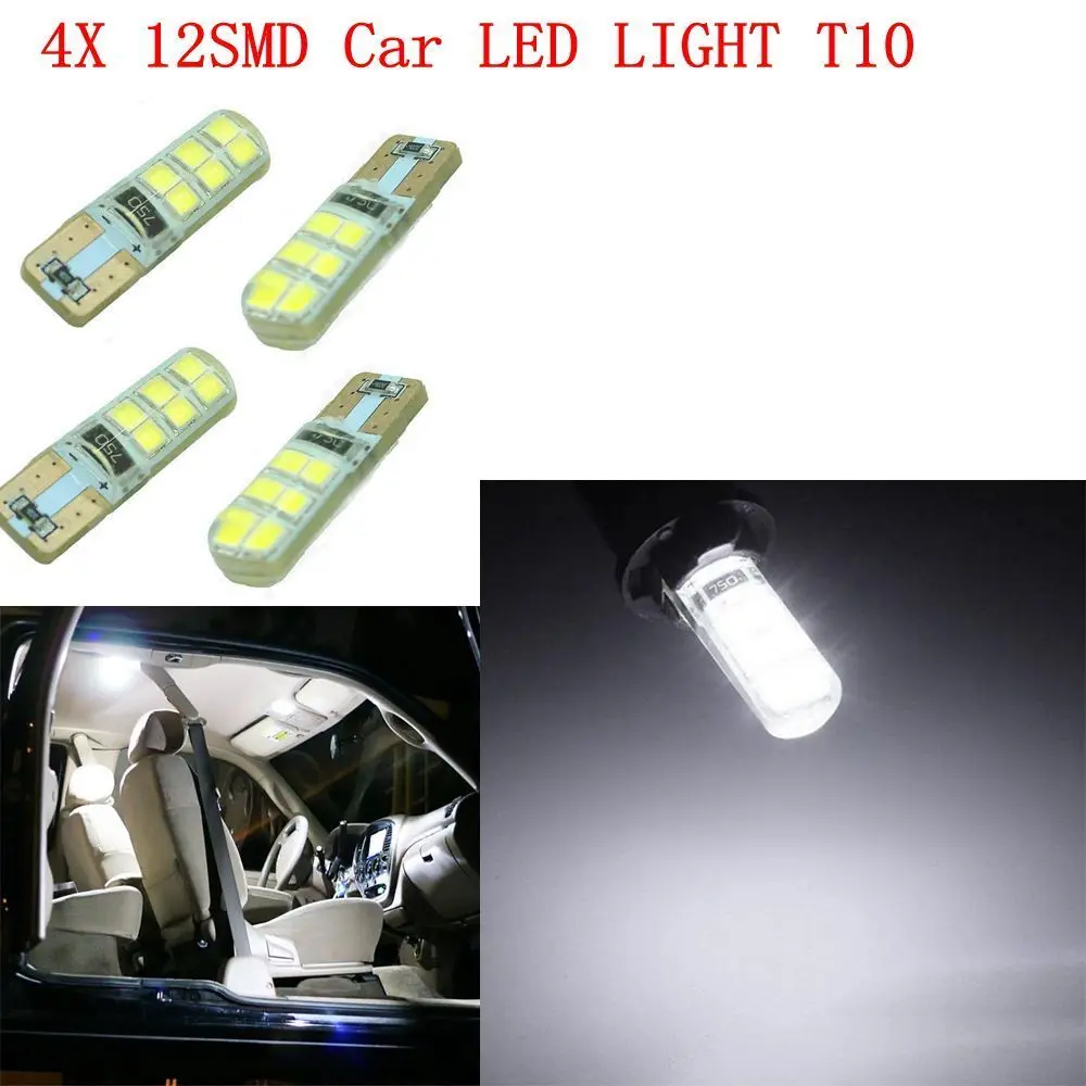 4Pcs/Set T10 2835 SMD 12LED Car Super Bright Turn Signal Lamp 2W License Tail Light LED Bulb Universal Car Lighting DC 12V
4Pcs/Set T10 2835 SMD 12LED Car Super Bright Turn Signal Lamp 2W License Tail Light LED Bulb Universal Car Lighting DC 12V