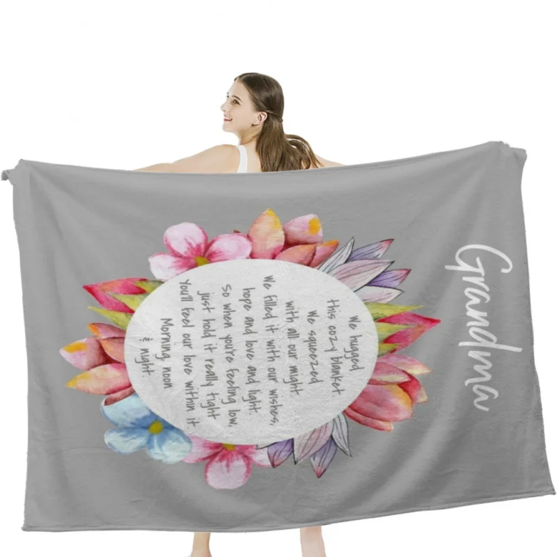 Grandma Blanket, We Hugged This Gift for Grandma Throw Blankets Airplane Travel Decoration Soft Warm Bedspread
Grandma Blanket, We Hugged This Gift for Grandma Throw Blankets Airplane Travel Decoration Soft Warm Bedspread
